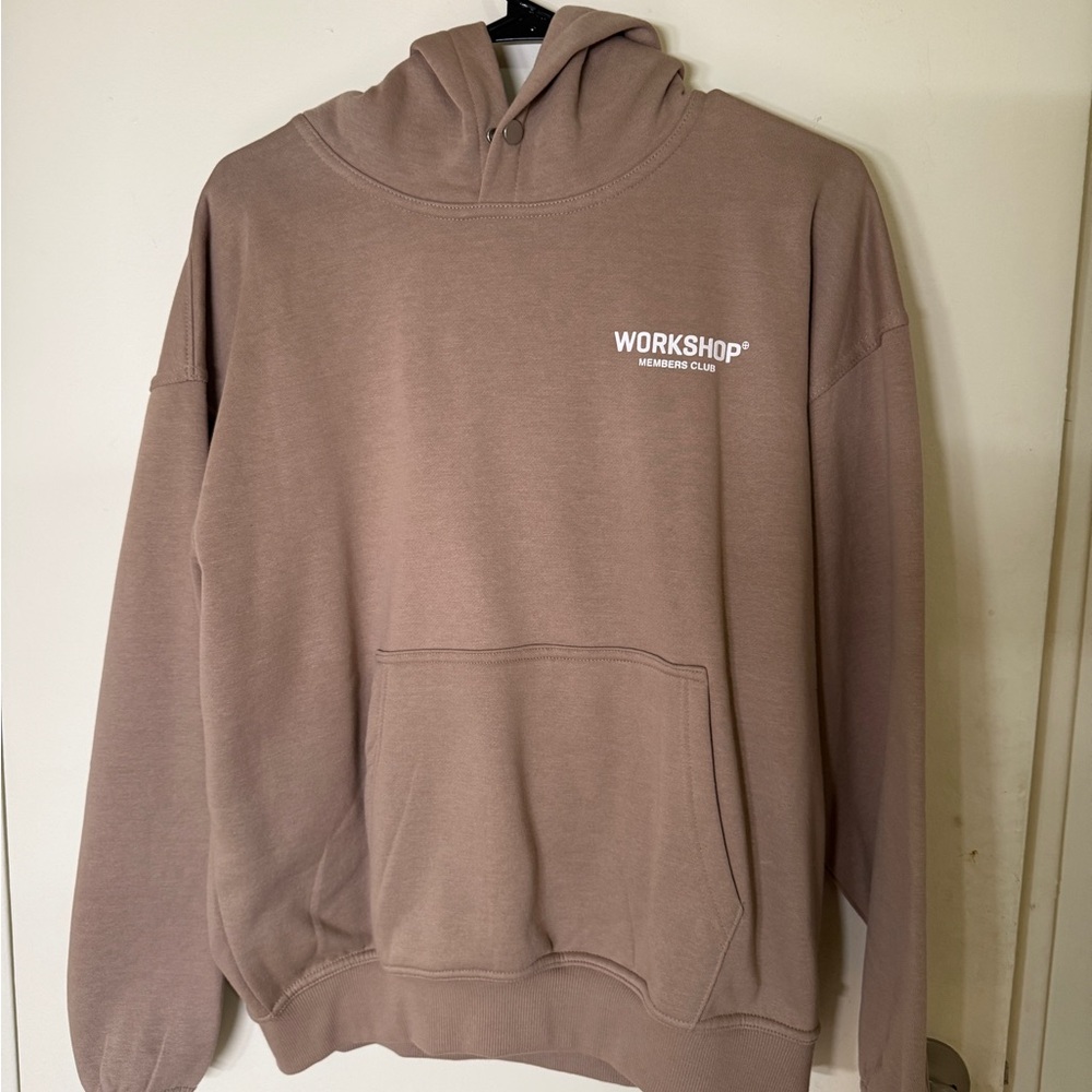 Workshop Republic Clothing Men's Taupe Hoodie